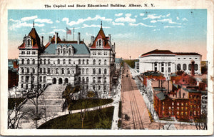 The Capitol, State Educational Building, Albany, NY Vintage Post Card
