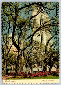 Bienville Square, Mobile, Alabama, Vintage Post Card