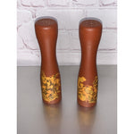 Vintage Mid Century Wooden Novelty Salt & Pepper Shakers