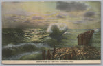 Lake Erie, Cleveland, Ohio, Vintage Post Card.