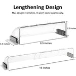 2 Pack Air & Heat Deflector for Vents, Adjustable from 8.5" to 15"