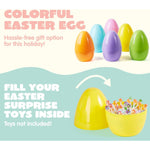 10" Jumbo Easter Eggs, 6PCS Pastel Color Plastic Easter Eggs, Easter Egg Hunt
