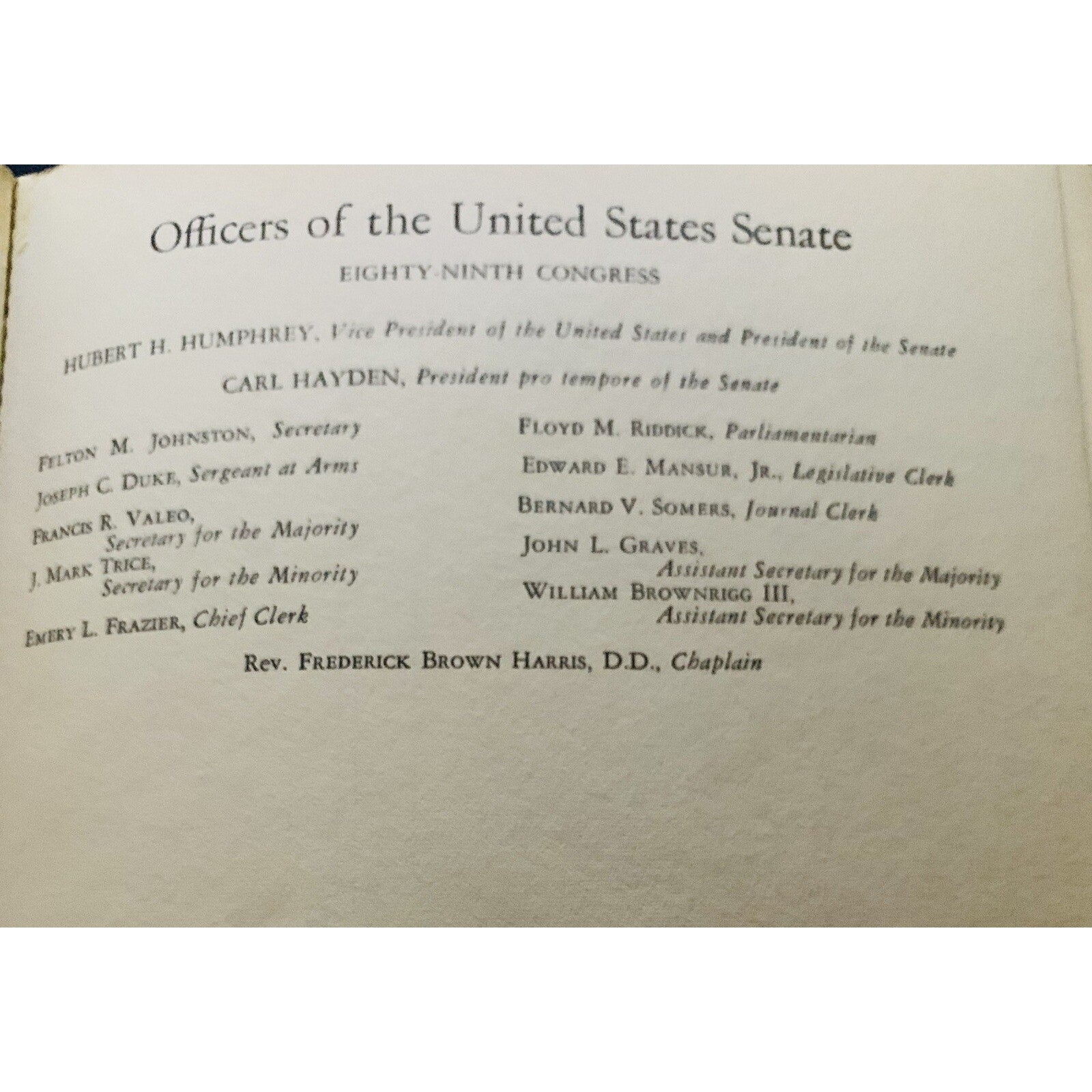One Heartbeat Away; Presidential Disability and Succession - 1968 First Printing