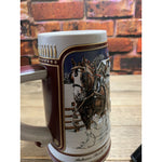 Vintage Budweiser Anheuser-Busch Clydesdale Collector Series Stein 1989
