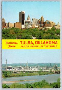 Tulsa, Oklahoma, Oil Capitol, Vintage Post Card