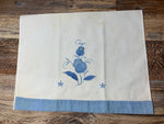 Vintage Duck Napkins and Embroidered Flower Tea Towel, Country Living