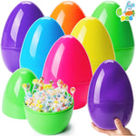 10" Jumbo Easter Eggs, 6PCS Bright Plastic Giant Eggs Empty Fillable for Easter