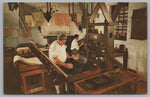The Printing Office, Williamsburg, Virginia, USA, Vintage Post Card.