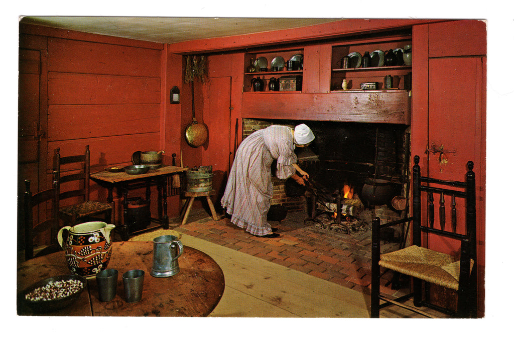 John Fenno’s House, Old Sturbridge Village, Sturbridge Massachusetts, Vintage Post Card