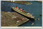 The Queen Mary, Long Beach, California, Vintage Post Card