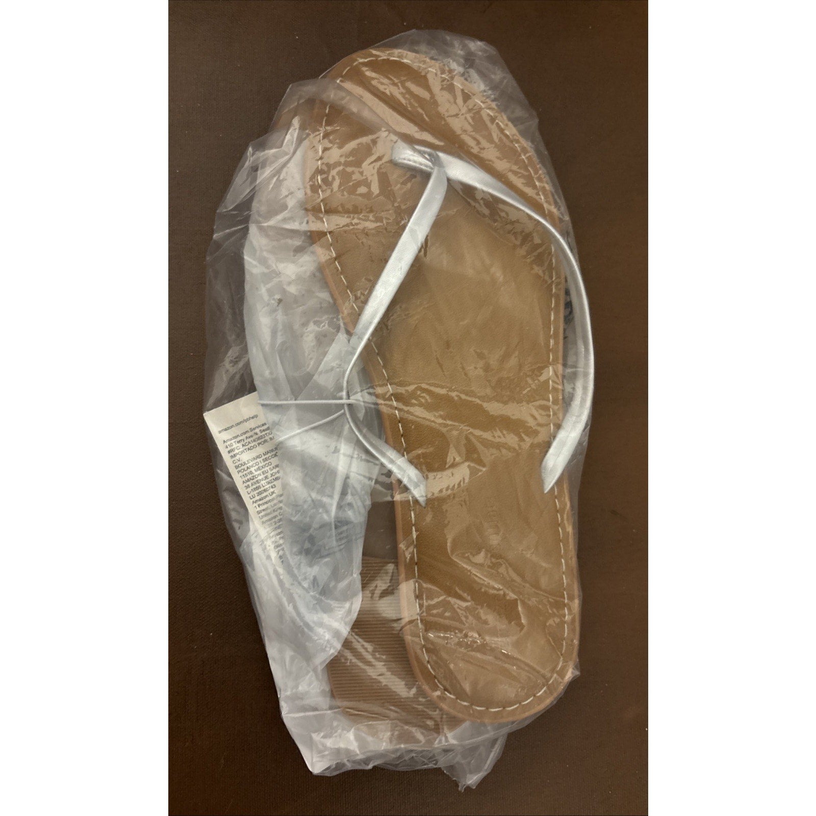 Women's Silver Thong Sandal