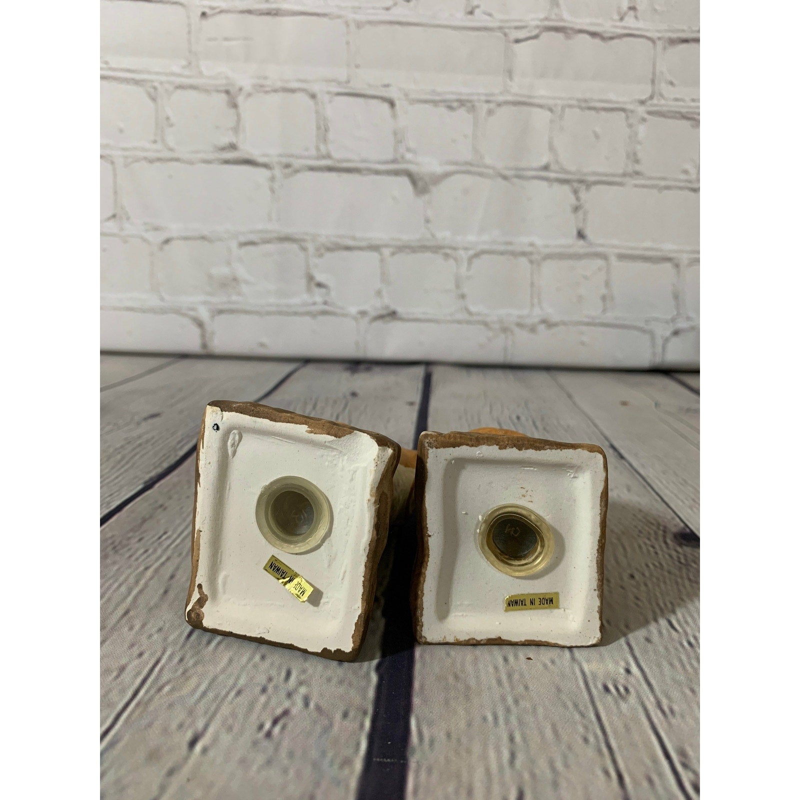 Vintage Ceramic Owls on a Tree Branch Salt & Pepper Shakers- Taiwan 1970’s