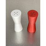 Vintage Mini Wood Hour Glass Shape Salt & Pepper Shakers