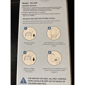 Flying Insect Trap Refill - 4 Refills, Model PG-039