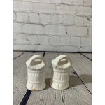 Vintage Ceramic Bale of Hay Salt & Pepper Shakers-Occupied Japan 1945-1952