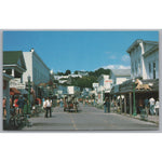 Mackinac Island, Michigan, Horse Drawn, No Automobiles Permitted VTG PC