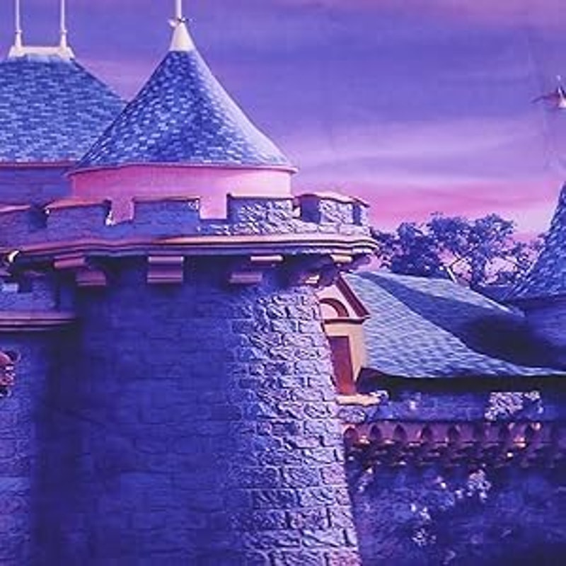 Castle Tapestry Wall Hanging, Fairytale Wall Decor for Princess Kids Girls Room, Birthday Party Backdrop 59"x51"
