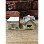 Vintage Ceramic Antique Shop and Cottage Home Salt & Pepper Shakers