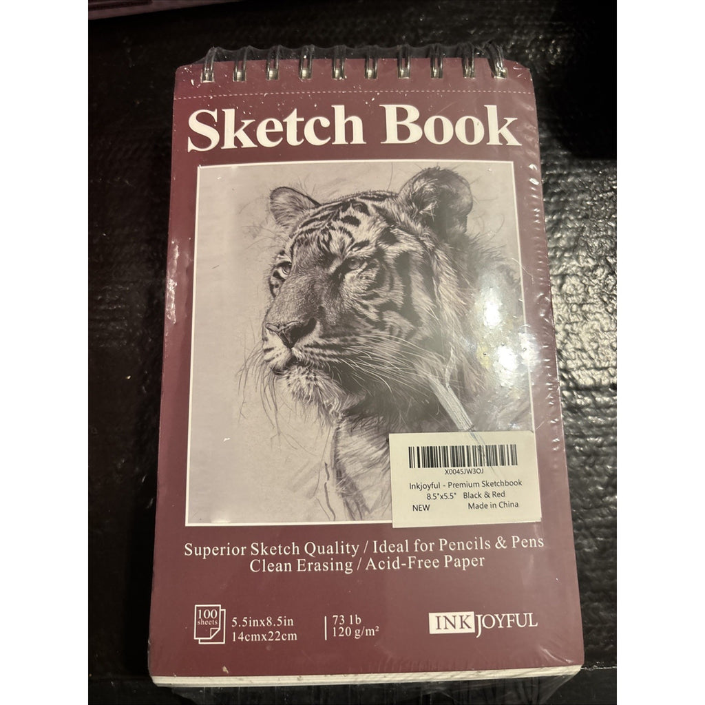 Premium Quality Sketchbook - 5.5" X 8.5" Acid Free-Top Spiral-2 Pack-100 Sheets