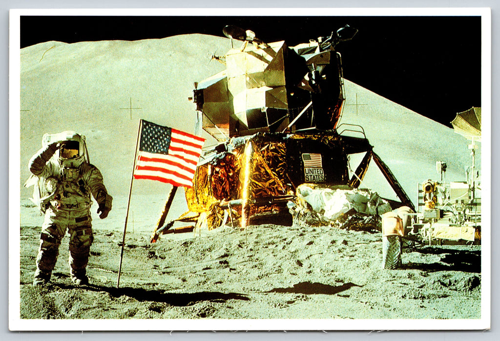 Johnson Space Center, Huston Texas, Vintage Post Card