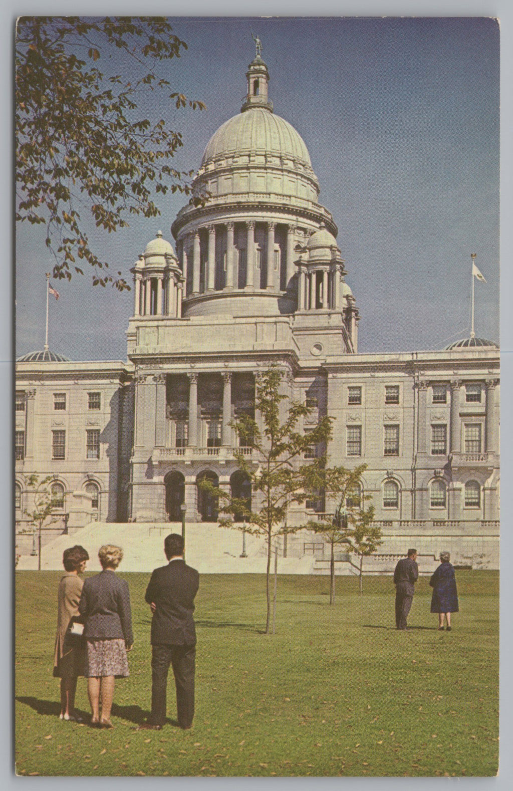 State House, Providence, Rhode Island, USA, Vintage Post Card