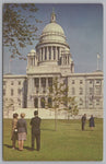 State House, Providence, Rhode Island, USA, Vintage Post Card