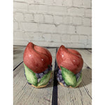 Vintage Glazed Ceramic Fruit Cluster Salt & Pepper Shakers -Japan