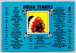 Indian Symbols Meanings, Vintage Post Card