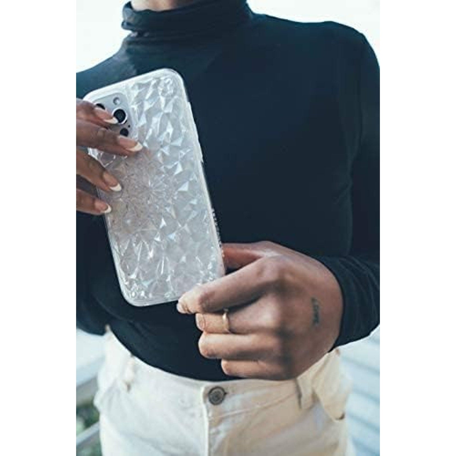 Clear Kaleidoscope iPhone 13, 14 Cover, Anti-Scratch, Tough, Durable Protective Case