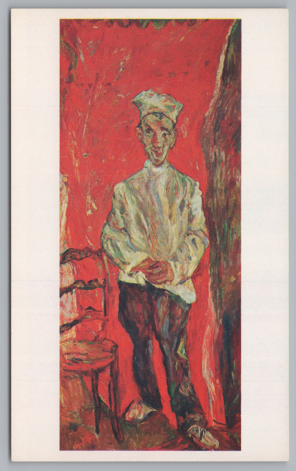 Oil Canvas, The Little Pastry Cook, Vintage Post Card.