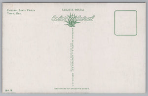 Catedral Santa Prisca, Mexico Vintage Post Card.