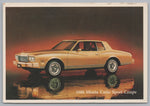 1980 Monte Carlo Sport Coupe, Bob Mayberry Chevrolet-Toyota, Vintage Post Card.
