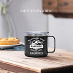 Don't Mess with MamaSaurus, 14oz Tumbler Mug, Novelty, Leak Proof Hot/Cold