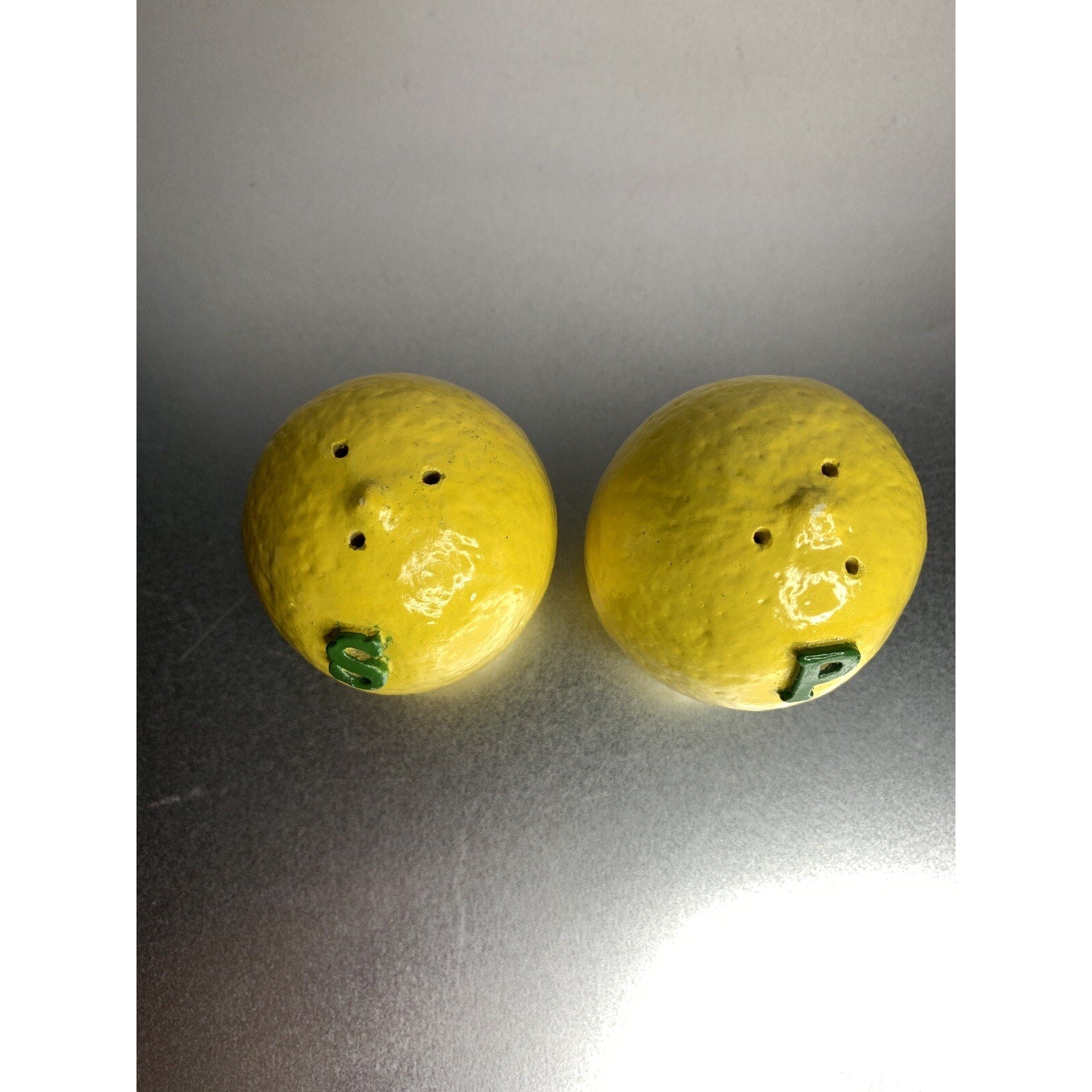 Vintage Florida Lemons Salt & Pepper Shakers Citrus Souvenir