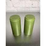 Vintage MCM Olive Green Plastic Salt & Pepper Shakers Retro