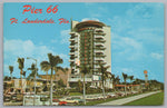Pier 66 Motor Hotel, Fort Lauderdale, Florida, USA, Vintage Post Card.