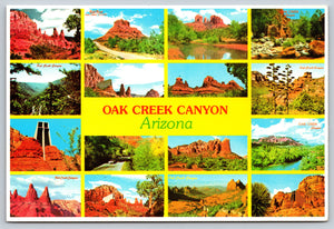 Oak Creek Canyon, Arizona, Vintage Post Card