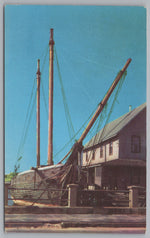 Booth Tarkington Schooner, Kennebunkport, Maine, Vintage Post Card.