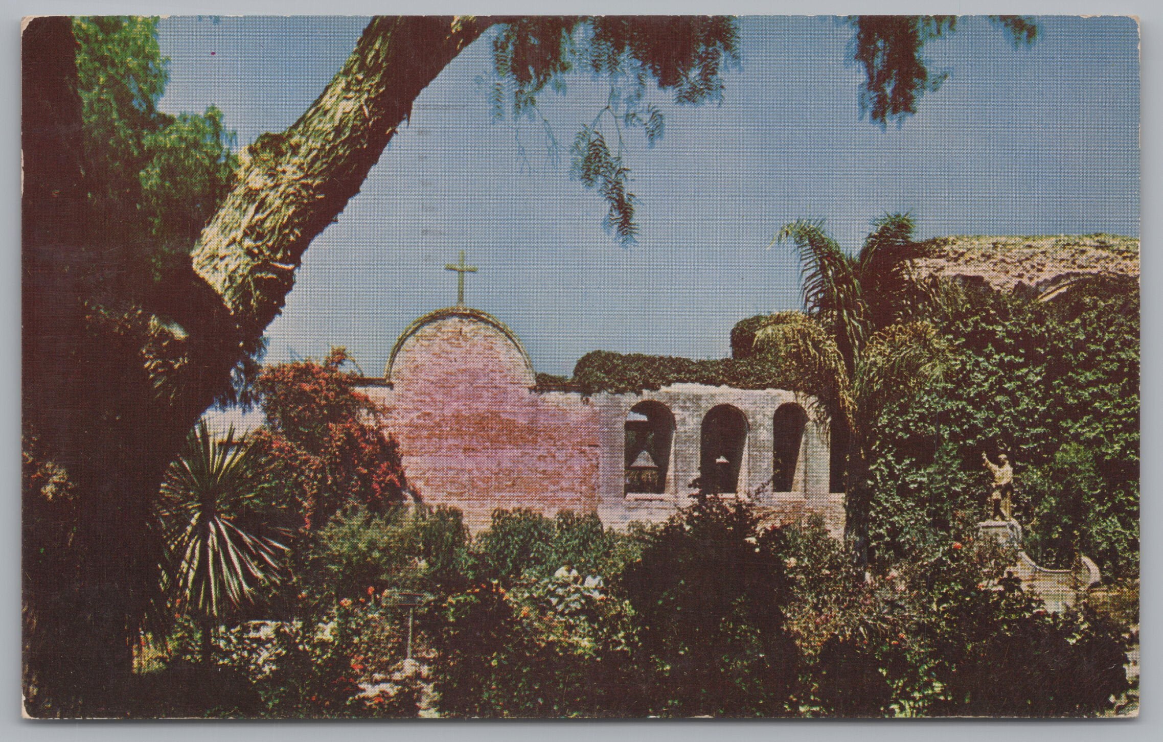 San Juan Capistrano Mission, Founded 1776, California, USA, Vintage Post Card.