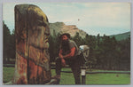 Crazy Horse Mountain Memorial, Vintage Post Card.