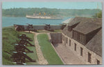 Dauphin Battery, Looking Towards Canada, Youngstown, New York, Vintage Post Card.