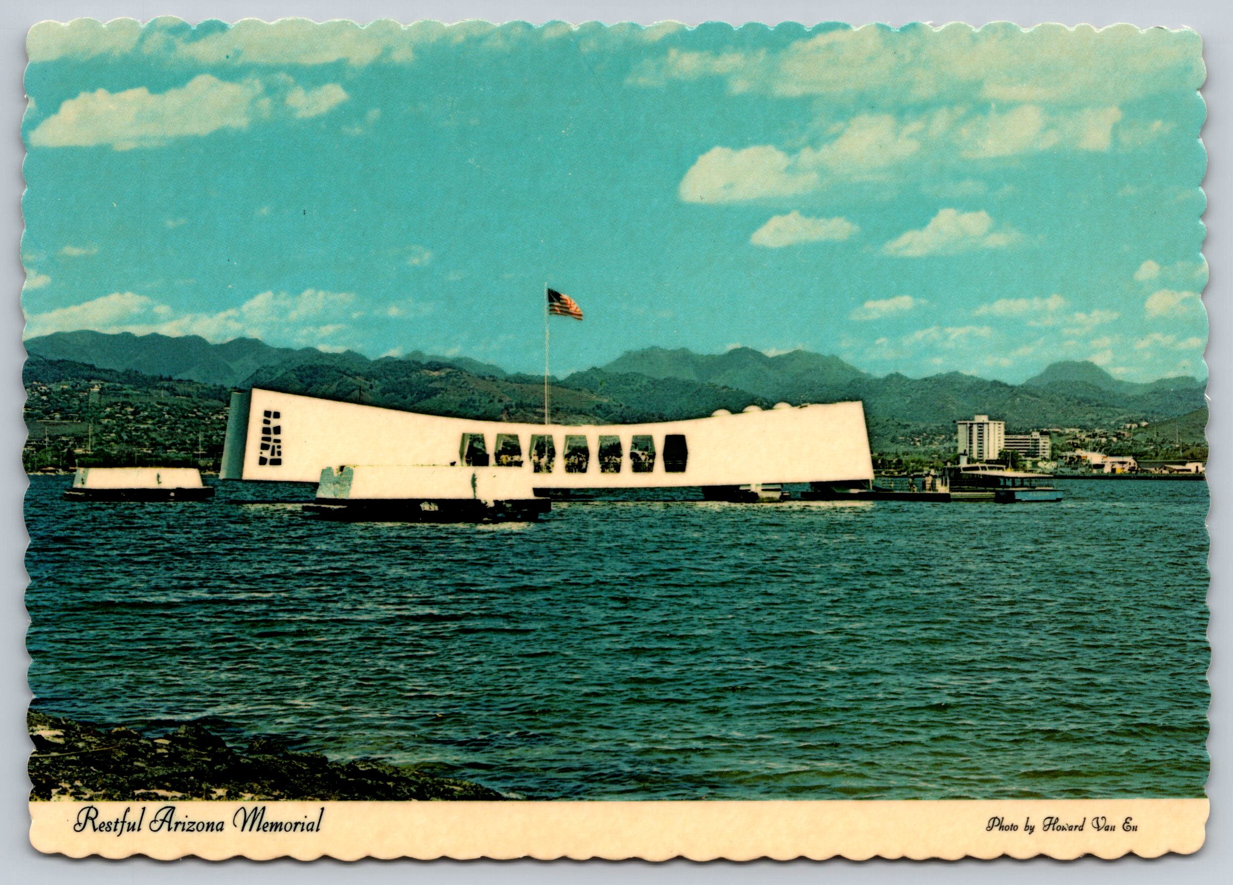 Restful Arizona Memorial, Vintage Post Card