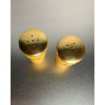 Vintage Wood Yellow Battle of Horseshoe Bend Salt & Pepper Shakers Japan 1960s