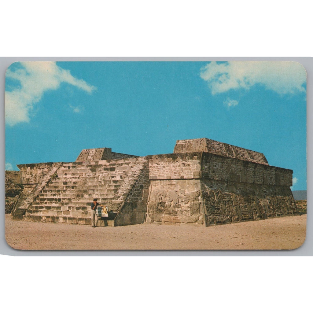 Ruins De Xochicalco, Mexico, Vintage Post Card.