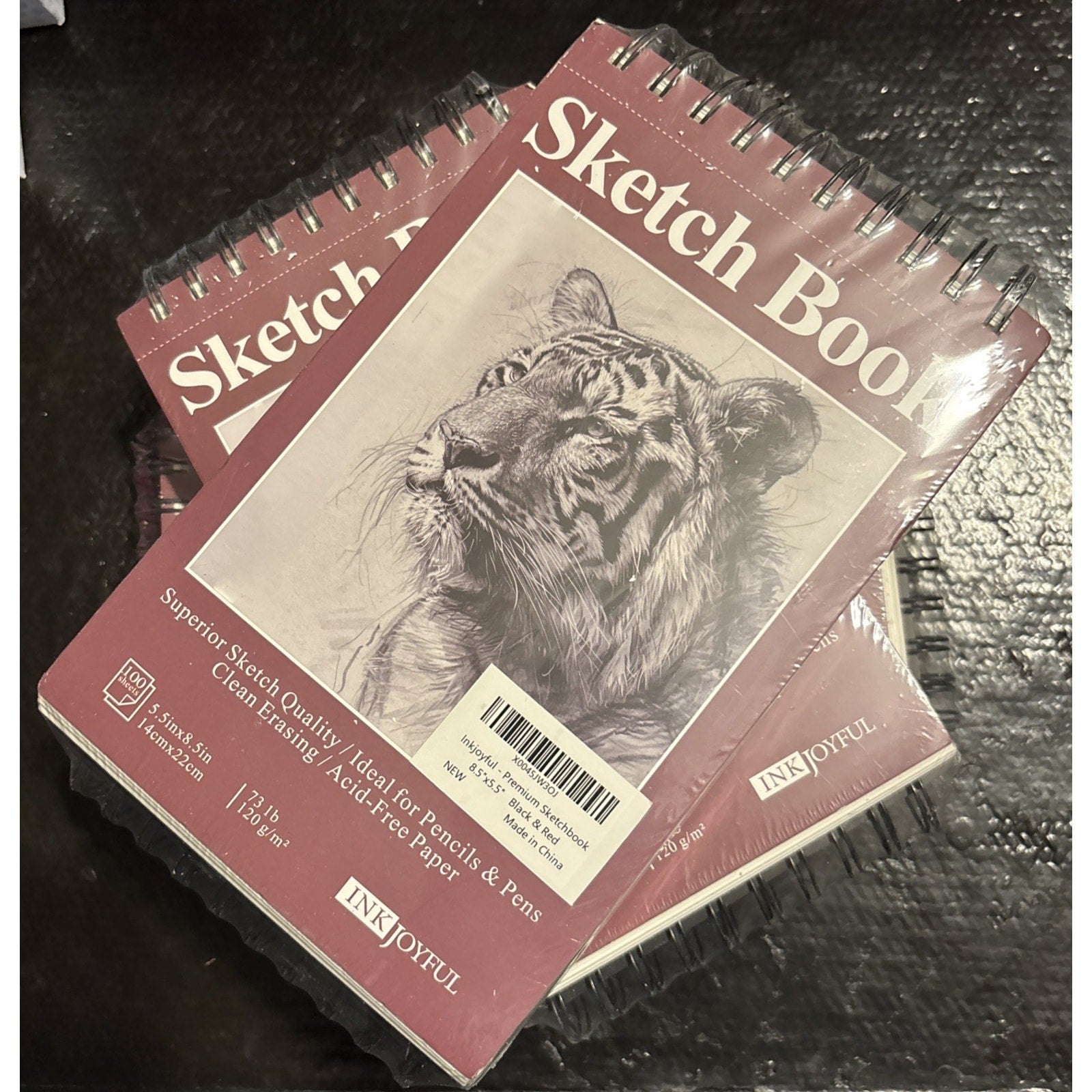 Premium Quality Sketchbook - 5.5" X 8.5" Acid Free-Top Spiral-2 Pack-100 Sheets