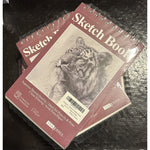 Premium Quality Sketchbook - 5.5" X 8.5" Acid Free-Top Spiral-2 Pack-100 Sheets