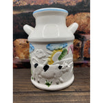1982 Large Vintage Ceramic Cow Milk Jug Salt & Pepper Shakers Gailstyn Suttton