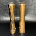 Vintage Florida Teak Wood Salt & Pepper Shakers 6”h Taiwan