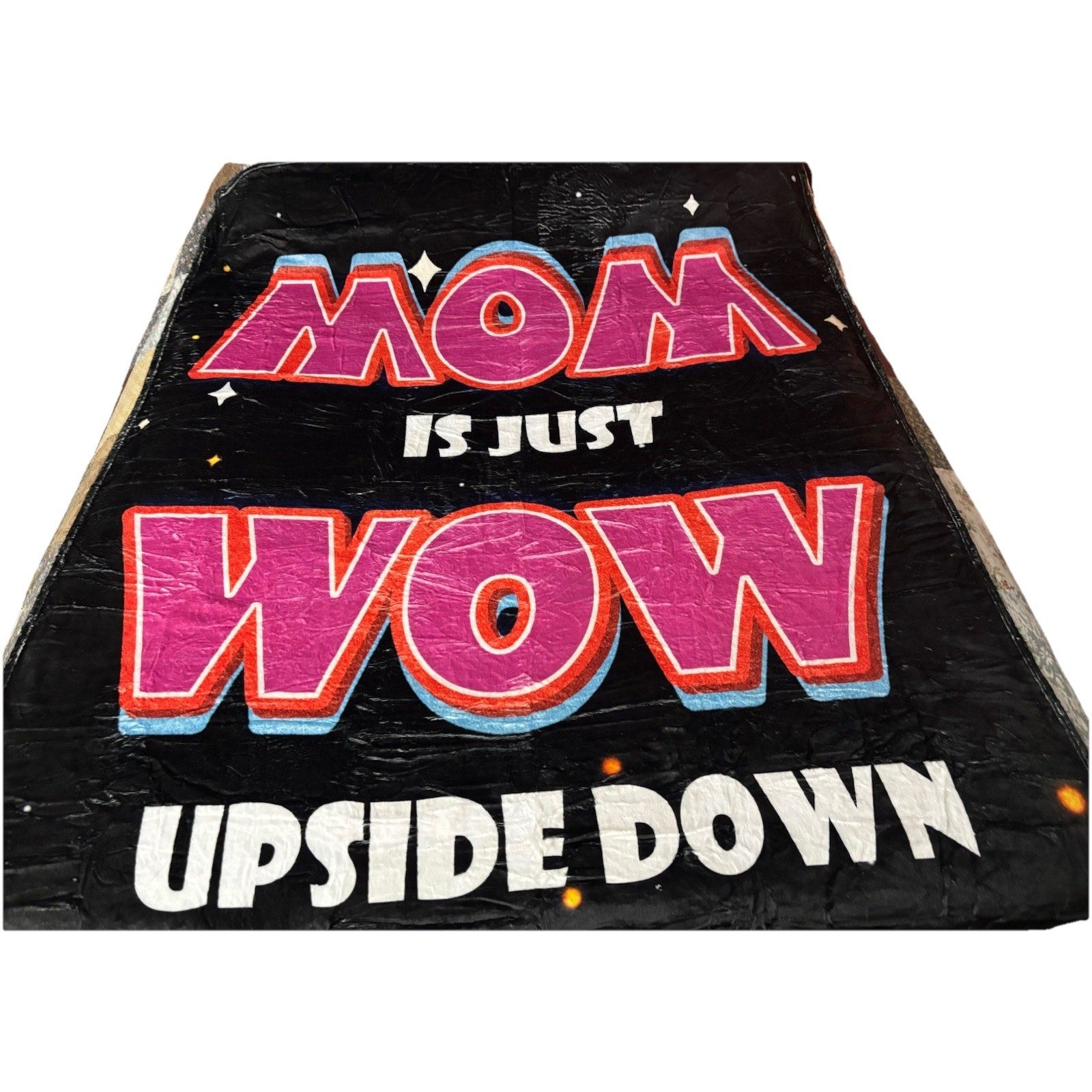 Throw Blanket "Mom is Wow Upside Down" 50" x 70" Blanket, Gift for Mom!