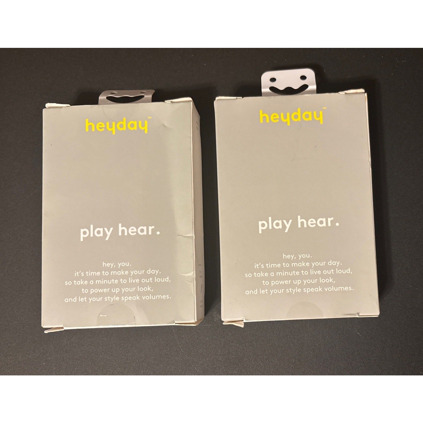Heyday Audio Cable 3 Ft. 3.5 mm Aux Plug Pink NEW - Lot of 2